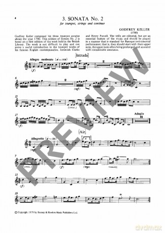 Baroque Music for Trumpet: edited by Peter Wastall. trumpet and piano. Partie soliste. - Peter Wastall [KSIĄŻKA]