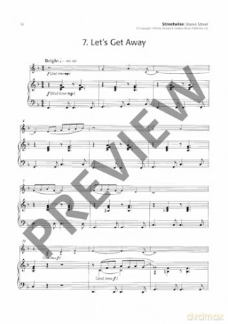 Streetwise: Eight attractive pieces for developing players. alto saxophone and piano. - Karen Street [KSIĄŻKA]