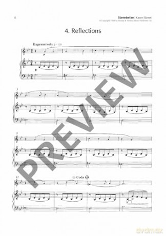 Streetwise: Eight attractive pieces for developing players. alto saxophone and piano. - Karen Street [KSIĄŻKA]