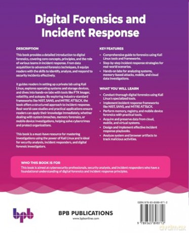 Digital Forensics and Incident Response: A practical guide to using Kali Linux for cyber investigations (English Edition) - Deepanshu Khanna [KSIĄŻKA]