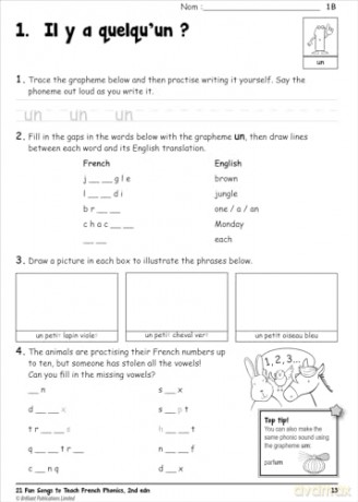 21 Fun Songs to Teach French Phonics: Sing and Dance your Way to Perfect Pronunciation - Catherine Cantin [KSIĄŻKA]
