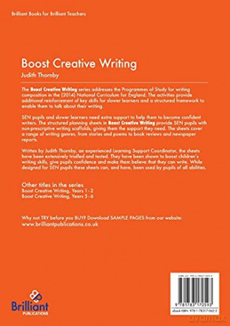 Boost Creative Writing - Planning Sheets to Support Writers (Especially SEN Pupils) in Years 3-4 - Judith Thornby [KSIĄŻKA]
