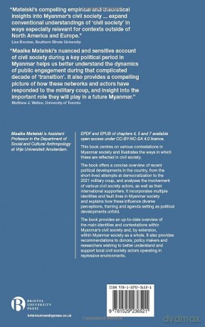 Contested Civil Society in Myanmar: Local Change and Global Recognition - Maaike Matelski [KSIĄŻKA]