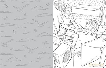 The Manly Art of Coloring: 35 Spectacular Scenes of Masculine Hubris [KSIĄŻKA]