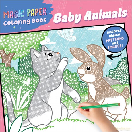 Magic Paper Coloring Book: Baby Animals: Discover Hidden Patterns and Images! - Natascha Pitz [KSIĄŻKA]