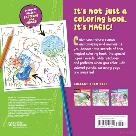 Magic Paper Coloring Book: Nature: Discover Hidden Patterns and Images! - Norbert Pautner [KSIĄŻKA]