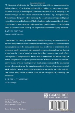 A History of Nihilism in the Nineteenth Century: Confrontations with Nothingness - Jon Stewart [KSIĄŻKA]