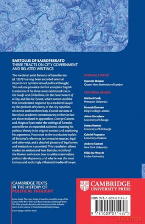 Bartolus of Sassoferrato: Three Tracts on City Government and Related Writings (Cambridge Texts in the History of Political Thought) - Bartolus of Sassoferrato [KSIĄŻKA]