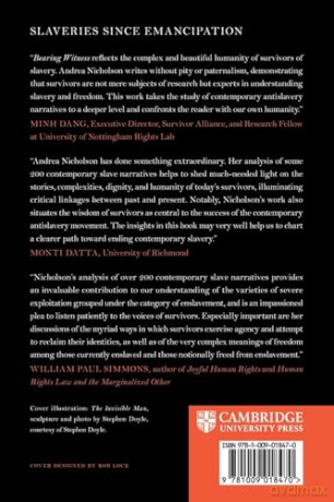 Bearing Witness: Contemporary Slave Narratives and the Global Antislavery Movement (Slaveries since Emancipation) - Nicholson [KSIĄŻKA]