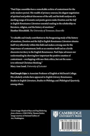 Emotion and the Self in English Renaissance Literature: Reforming Contentment - Paul Joseph Zajac [KSIĄŻKA]