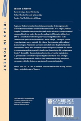Hegel and the Representative Constitution: 146 (Ideas in Context, Series Number 146) - Elias Buchetmann [KSIĄŻKA]