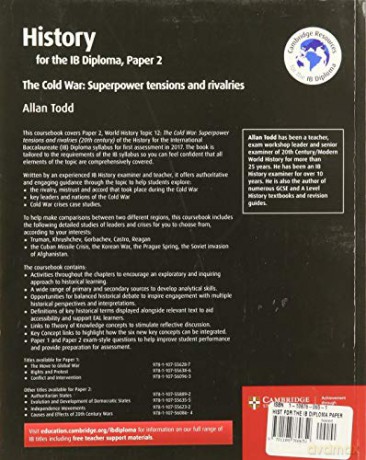 History for the IB Diploma Paper 2 The Cold War: Superpower Tensions and Rivalries with Cambridge Elevate Edition - Allan Todd [KSIĄŻKA]