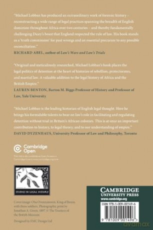 Imperial Incarceration: Detention without Trial in the Making of British Colonial Africa (Studies in Legal History) - Lobban [KSIĄŻKA]