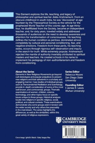 J. Krishnamurti: Self-Inquiry, Awakening, and Transformation (Elements in New Religious Movements) - Jones [KSIĄŻKA]