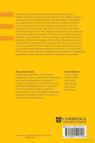 Linguistic Synesthesia: A Meta-analysis (Elements in Cognitive Linguistics) - Bodo Winter [KSIĄŻKA]
