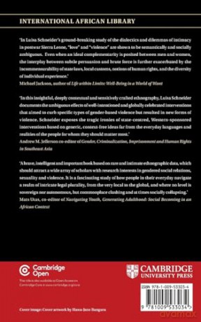 Love and Violence in Sierra Leone: Mediating Intimacy after Conflict (The International African Library) - Luisa T. Schneider [KSIĄŻKA]