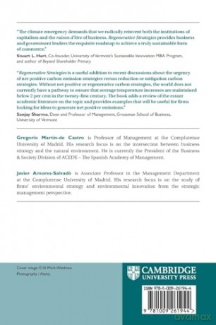Regenerative Strategies: Exploring New Sustainable Business Models to Face the Climate Emergency (Organizations and the Natural Environment) - Gregorio Martín-de Castro [KSIĄŻKA]