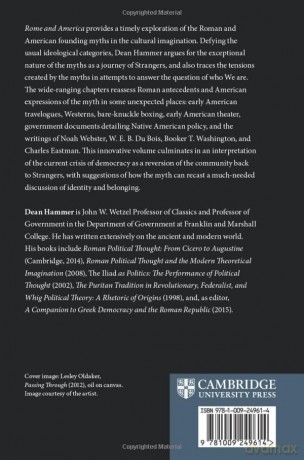 Rome and America: Communities of Strangers, Spectacles of Belonging - Dean Hammer [KSIĄŻKA]