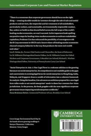 Social Enterprises in Asia: A New Legal Form (International Corporate Law and Financial Market Regulation) - Lim [KSIĄŻKA]