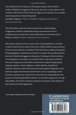 The Grammar of Hate: Morphosyntactic Features of Hateful, Aggressive, and Dehumanizing Discourse - Natalia Knoblock [KSIĄŻKA]