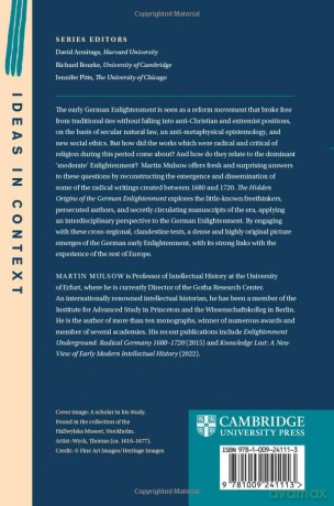 The Hidden Origins of the German Enlightenment: 148 (Ideas in Context, Series Number 148) - Martin Mulsow [KSIĄŻKA]