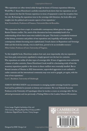 When Nations Can't Default: A History of War Reparations and Sovereign Debt (Studies in Macroeconomic History) - Hinrichsen [KSIĄŻKA]