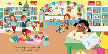 Busy Bookshop: A Push, Pull, Slide Book (Campbell Busy Books, 11) - Marion Billet [KSIĄŻKA]