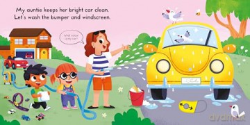 Busy Cars: A Push, Pull, Slide Book: 45 (Campbell Busy Books, 45) - Campbell Books [KSIĄŻKA]