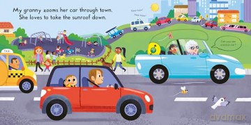 Busy Cars: A Push, Pull, Slide Book: 45 (Campbell Busy Books, 45) - Campbell Books [KSIĄŻKA]