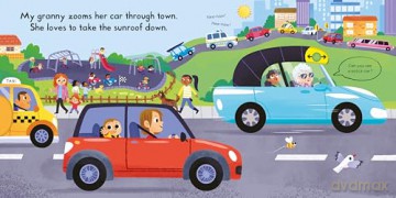 Busy Cars: A Push, Pull, Slide Book: 45 (Campbell Busy Books, 45) - Campbell Books [KSIĄŻKA]
