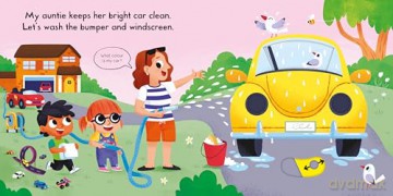 Busy Cars: A Push, Pull, Slide Book: 45 (Campbell Busy Books, 45) - Campbell Books [KSIĄŻKA]
