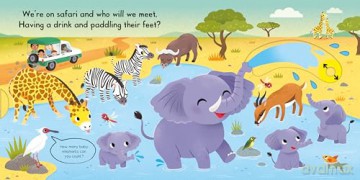 Busy Safari: A Push, Pull, Slide Book (Campbell Busy Books, 48) - Campbell Books [KSIĄŻKA]