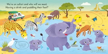 Busy Safari: A Push, Pull, Slide Book (Campbell Busy Books, 48) - Campbell Books [KSIĄŻKA]