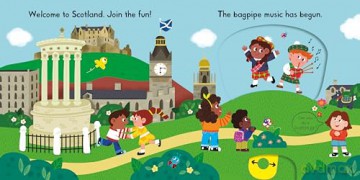 Busy Scotland: A Push, Pull, Slide Book (Campbell Busy Books, 35) - Campbell Books [KSIĄŻKA]