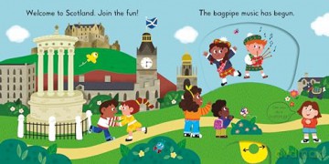 Busy Scotland: A Push, Pull, Slide Book (Campbell Busy Books, 35) - Campbell Books [KSIĄŻKA]