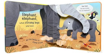 Elephant, Elephant, What Big Ears You Have!: With Five Pop-ups! (Peep and Pop) - Campbell Books [KSIĄŻKA]