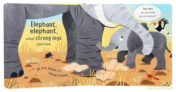 Elephant, Elephant, What Big Ears You Have!: With Five Pop-ups! (Peep and Pop) - Campbell Books [KSIĄŻKA]