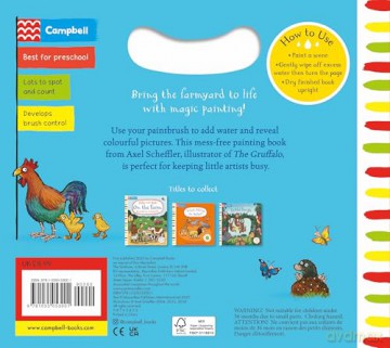 Farm Magic Painting: Just add water to paint! (Magic Painting, 1) - Campbell Books [KSIĄŻKA]