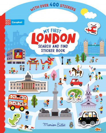 My First Search and Find London Sticker Book (Campbell London, 28) - Campbell Books [KSIĄŻKA]