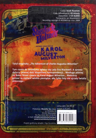 Sherlock Holmes. Karol August Milverton - Arthur Conan Doyle [Audiobook]