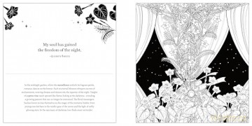 Floriographic: Midnight Garden: An Artist's Coloring Book of Nighttime Floral Wonders - Maurizio Campidelli [KSIĄŻKA]