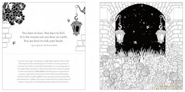 Floriographic: Midnight Garden: An Artist's Coloring Book of Nighttime Floral Wonders - Maurizio Campidelli [KSIĄŻKA]
