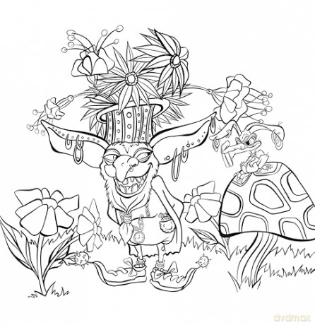 Zendoodle Coloring Presents: Goblins in the Hollow: An Artist's Coloring Book - Denyse Klette [KSIĄŻKA]