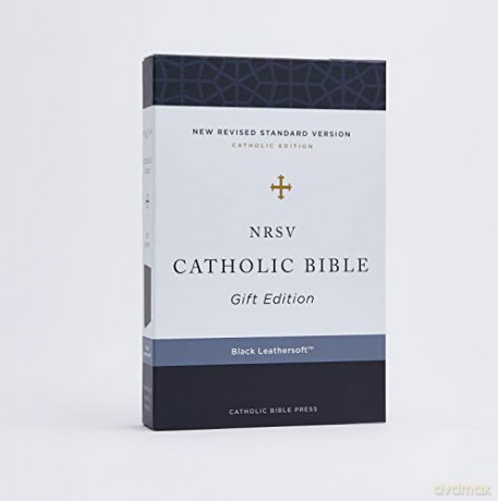 NRSV Catholic Edition Gift Bible, Black Leathersoft (Comfort Print, Holy Bible, Complete Catholic Bible, NRSV CE): Holy Bible - Catholic Bible Press [KSIĄŻKA]