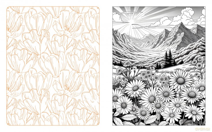 Wildflowers in Bloom Coloring Book: Over 150 Pages of Beautiful Botanicals to Color with Stunning Sprayed Edges (Chartwell Deluxe Spredges Editions) - Editors of Chartwell Books [KSIĄŻKA]