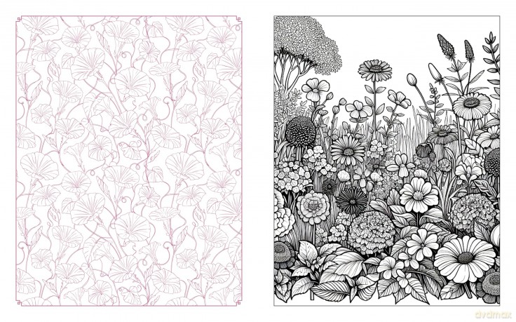 Wildflowers in Bloom Coloring Book: Over 150 Pages of Beautiful Botanicals to Color with Stunning Sprayed Edges (Chartwell Deluxe Spredges Editions) - Editors of Chartwell Books [KSIĄŻKA]