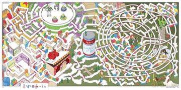 Disney Parks Mazes: Activity Book - Sean C. Jackson [KSIĄŻKA]