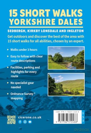 15 Short Walks in the Yorkshire Dales - Sedbergh, Kirkby Lonsdale and Ingleton (Cicerone Guides) - Jonathan Williams [KSIĄŻKA]