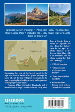Hiking the Tour of Monte Rosa: Trekking the Swiss and Italian Alps from Zermatt (Cicerone Guides) - Maddy Williams [KSIĄŻKA]