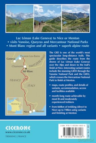The GR5 Trail - Through the French Alps: From Lake Geneva to Nice, including GR52 to Menton (Cicerone Guides) - Paddy Dillon [KSIĄŻKA]